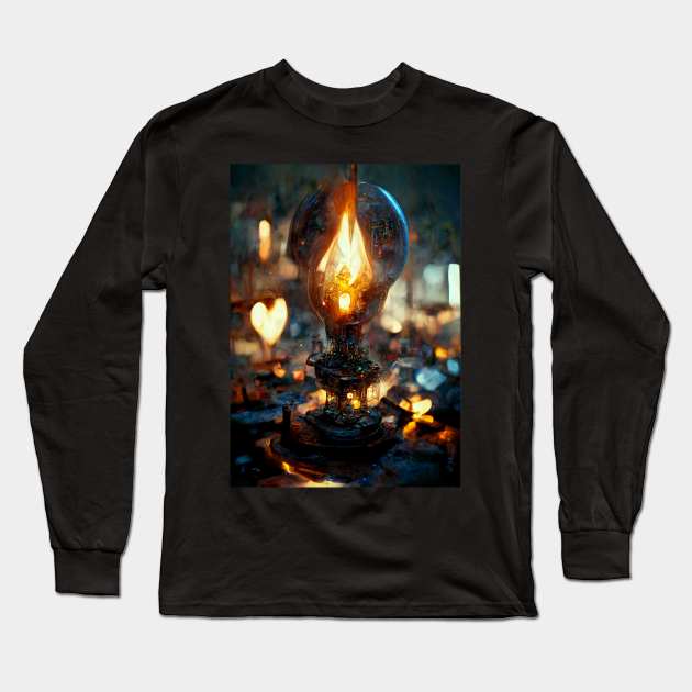 candle light III Long Sleeve T-Shirt by DarksmithMiniatures